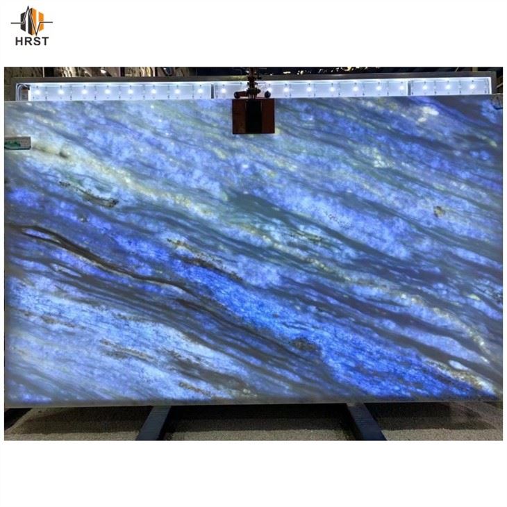 blue quartzite backlit