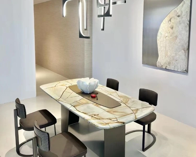 Blue Roma quartzite table Blue Roma quartzite table